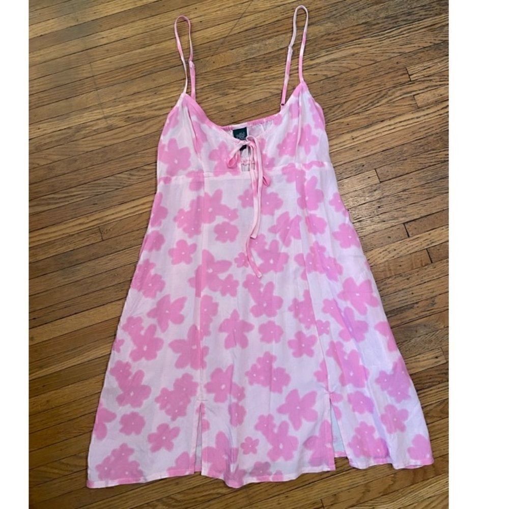 Wild Fable pink floral spaghetti strap dress